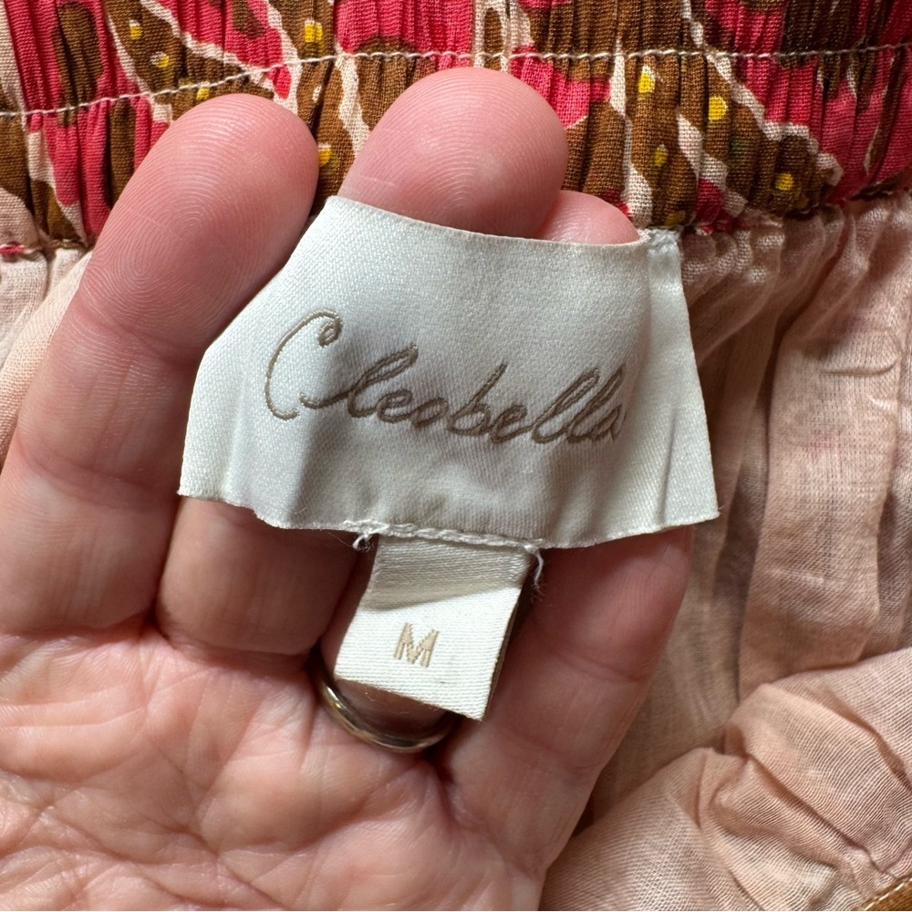 Cleobella Pink and Brown Paisley Maxi Skirt - Picture 8 of 8